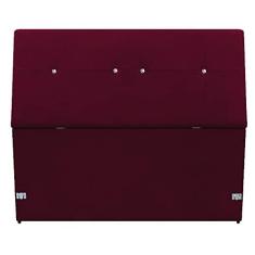 Imagem de Cabeceira Estofada Itália 100 cm Solteiro Suede Bordô - Amarena Móveis