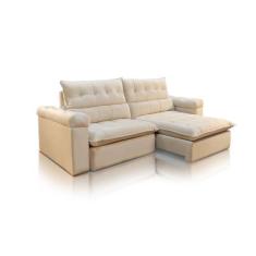 Imagem de Sofá Retrátil Reclinável Bélgica Veludo - 2.20 Metros - Design Estofad