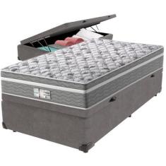 Imagem de Cama Box Baú e Colchão Evolution Molas Ensacadas Solteiro Probel,  Cin