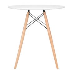 Imagem de Mesa de jantar redonda Eames Eiffel - Wood - Tampo de MDF - 70 cm - 