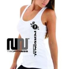 Imagem de camiseta regata personal trainer feminina dry fit academia fitness cross