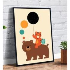 Quadro decorativo Infantil Panda Fofo Desenho Animais para sala quarto em  Promoção na Americanas