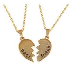Imagem de Colar Cordão Best Friends Da Amizade Amigos Folheado 18k