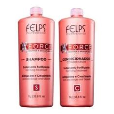 Imagem de Kit Felps Tratamento Fortificante Capilar Shampoo+cond 2x1lt