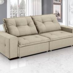 Imagem de Sofá Aquarius - Retrátil/Reclinável 220 Cm- Linho Marfim