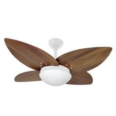 Imagem de Ventilador de Teto Infinity Lótus Branco 4 Pás Imbuia 110 V 1025