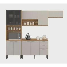 Imagem de Cozinha 10 Portas Modulada Demobile Firenze 06 Amendola / Nude Prime tx 2,60 m