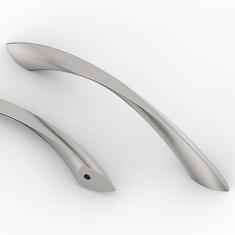 Imagem de Asidrama Pacote com 10 puxadores de armário de níquel acetinado escovado de 5 polegadas (128 mm) puxadores de armário puxadores de armário de cozinha ferragens para gavetas de armário puxadores de