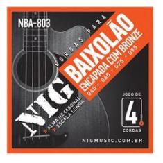 Imagem de Encordoamento BAIXOLÃO 4 Cordas 040 Bronze Nig NBA803