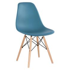 Imagem de Kit - 2 x cadeiras Charles Eames Eiffel DSW - Turquesa - Madeira clara