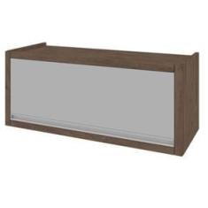 Imagem de Armário Aéreo Indekes Stella 80cm 1P Basculante - Noce/Off