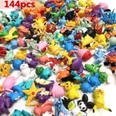 Imagem de 144pcs/Lotes Action Figures Pikachu Anime Pokemon Brinquedos