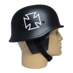 Imagem de Capacete Para Scooter Elétrica Aberto Coquinho Preto Cruz de Malta Cav