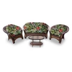 Imagem de Conjunto Madagascar - 1 sofá + 2 poltronas + Mesa Oval - Saquarema - L