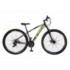 Imagem de Bicicleta Aro 29 KSW XLT 2020 24v Hidráulico Preto e Verde 21