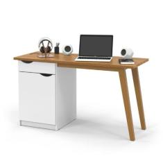 Imagem de Escrivaninha/Mesa de Escritório Com 1 Gaveta 1 Armário com Porta - Bra