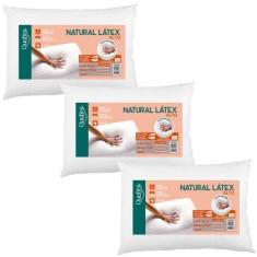 Imagem de Kit 3 Travesseiros Natural Látex Alto 16cm - Duoflex