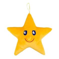 Imagem de Estrela Amarela Rosto 45x15x47cm - Pelúcia - Fofy Toys