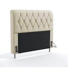 Imagem de Cabeceira Sirius 140 Para Cama De Casal Sued Bege Aradecor