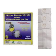 Imagem de Kit Com 6 Sacos Descartáveis Aspirador De Pó Karcher Nt 2501 Nt 181