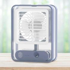 Imagem de Mini Ventilador Portátil Umidificador LED 3 Velocidades Frio