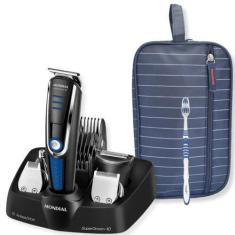 Imagem de Maquina De Cortar Cabelo Barba E Pelos 10 Em 1 Mondial Com Necessaire
