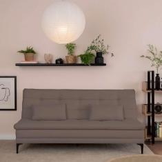 Imagem de sofá-cama casal 3 lugares prince suede marrom