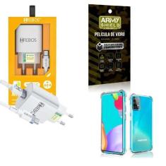 Imagem de Kit Carregador Turbo + Capinha Samsung A52 + Película 3D - Hrebos