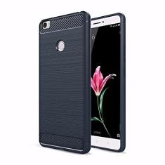 Imagem de XIAOMI Capa para Mi MAX 2, Manyip Capa de material de fibra de carbono TPU, capa ultrafina fina, lisa, antiderrapante, antiimpressões digitais, capa protetora totalmente elegante simples para XIAOMI