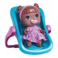 Imagem de Boneca Negra Com Bebê Conforto Babys Collection - Super Toys
