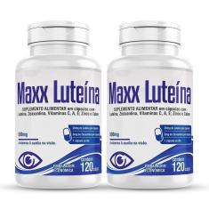 Imagem de Maxx Luteina 2X 120 Cápsulas Zeaxantina Vitamina A C E Zn Cu