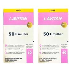 Imagem de Kit Com 2 Lavitan Vitamina 50+ Mulher Cimed 60 Comprimidos
