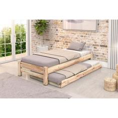 Imagem de Bicama De Solteiro Turca Madeira Maciça Sem Pintura - Mundo Das Belich