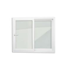 Imagem de Janela de PVC 100x150cm 2 Folhas com Vidro Liso e Cremona ITEC Brimak Branco