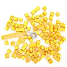 Imagem de LZH-LP 104 teclas para teclado mecânico compatíveis com interruptores MX Doubleshot Suporte de iluminação LED Perfil OEM para teclado mecânico de jogos DIY 104 ANSI