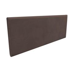Imagem de Cabeceira Painel Clean Cama Box Solteiro 90 Cm Suede Marrom