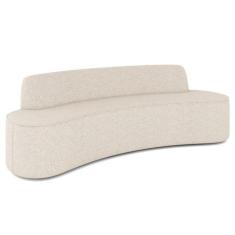 Imagem de Sofá 3 Lugares Para Sala De Estar Living 210cm Koane D06 Linho Pérola