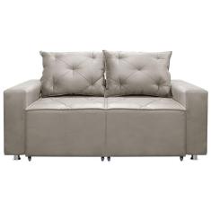 Imagem de Sofá 2 Lugares Retrátil E Reclinável Bariloche 1.80cm c/ Molas - Veludo Marfim