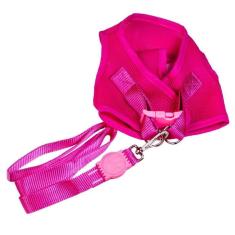 Imagem de Coleira Peitoral Aerado Com Guia Rosa M