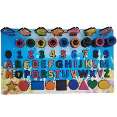 Imagem de Jogo Pedagógico Para Crianças 100 Peças Tabuleiro Educativo Método Montessori De Madeira