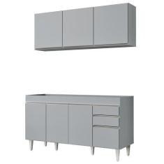 Imagem de Armário De Cozinha Argélia E Balcão Gabinete 150cm Sem Tampo Marrocos