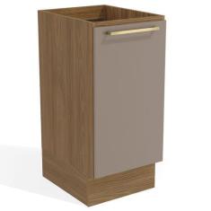 Imagem de Armário De Cozinha Botanic 1 Porta Nogueira/Fendi - Kappesberg