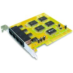 Imagem de Placa PCI c/ 4 Portas RS232 Conector RJ45 - Sunix