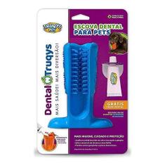 Imagem de Brinquedo Truqys Escova Dental para Cães Azul - Tamanho M