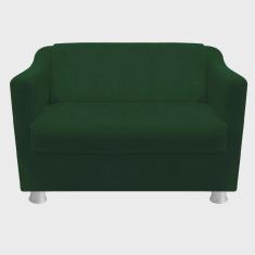 Imagem de Namoradeira Tilla Decorativa 2 Lugares Suede Verde