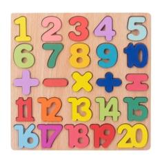 Imagem de Alfabeto Numeral Geométrico Didático De Madeira Puzzles Colorido Jogo de Correspondência Inteligente, Pré-Escolar Crianças, Primeiros Brinquedos Educativos, Aprenda Brincando. (Numeral)