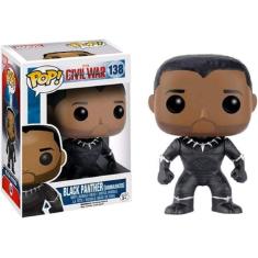 Imagem de Funko Pop! Marvel: Guerra Civil Capitão América - Pantera Negra (Unmasked Limited Exclusive) #138