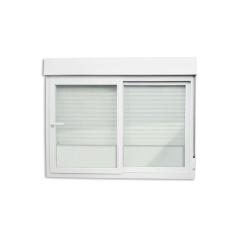 Imagem de Janela de PVC Integrada 120x200cm 2 Folhas com Vidro Liso e Cremona ITEC Brimak Branco