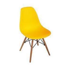 Imagem de Cadeira Fixa Concha Eifel Base Madeira - Maiart