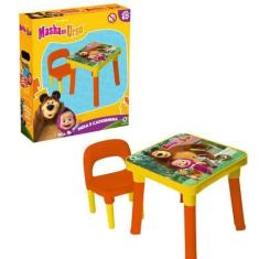 Imagem de Mesinha C/ Cadeira Infantil Masha E Urso 0450 - Monte Libano - Monte L